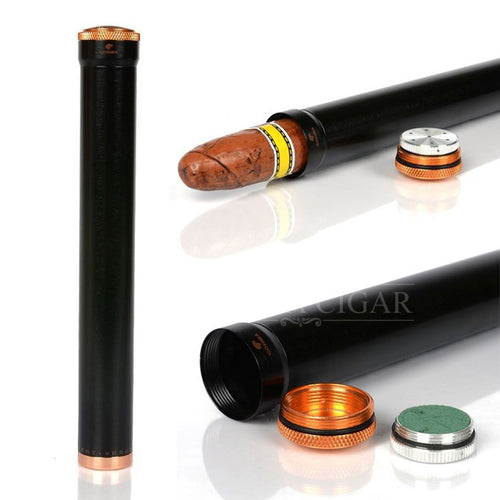 COHIBA Gadgets Stainless Steel Cigar Tube Holder