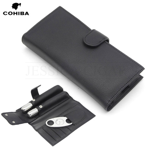 COHIBA Portable Cigar Leather Case
