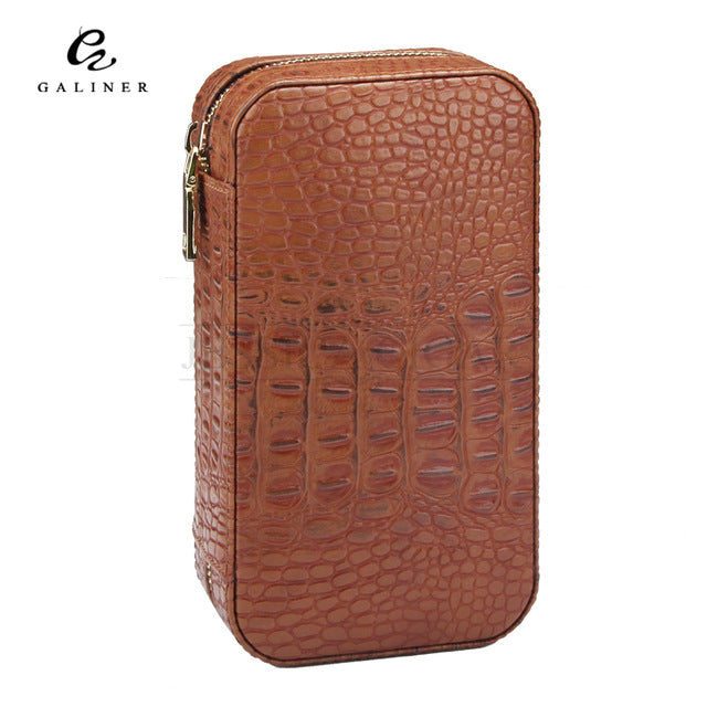 COHIBA Travel Cigar Humidor Box Leather Cigar Case