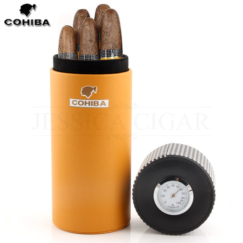 COHIBA Leather Travel Humidor Cigar Box