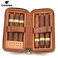 Load image into Gallery viewer, COHIBA Crocodile Pattern Leather Cigar Humidor Box