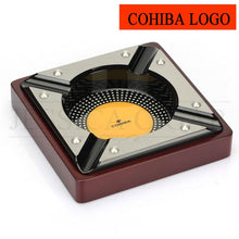 Load image into Gallery viewer, COHIBA Red Wood Cigar Ashtray