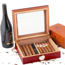 Load image into Gallery viewer, COHIBA  Cedar Wood Travel Cigar Humidor Box
